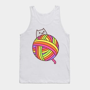 Yarn Ball Cat Tank Top